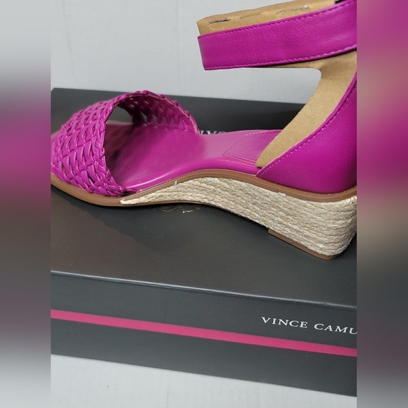 Vince Camuto Adjustable Espadrille Wedge Sandals - Bretandi Women's Size 7.5W - Picture 3 of 7